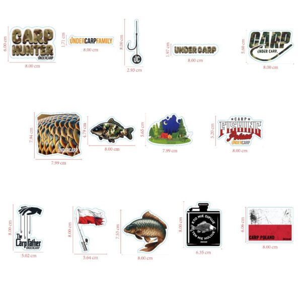 FEEDER CARPE STICKERS UNDERCARP